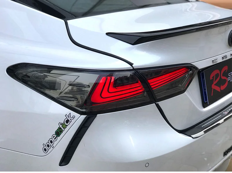 KOWELL автомобильный Стайлинг для Toyota Camry задние фонари светодиодный задний фонарь задний багажник крышка лампы drl+ Динамический сигнал+ тормоз+ обратный