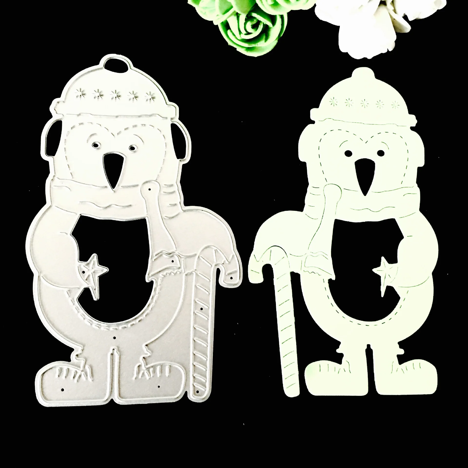 YINISE металлические режущие штампы для трафареты скрапбукинга Снеговик Сделай Сам