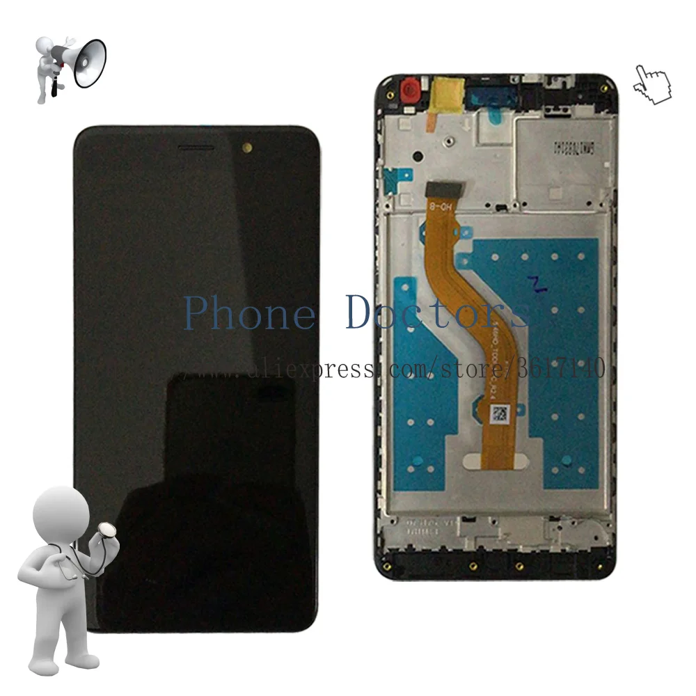Полный ЖК дисплей + дигитайзер сенсорного экрана в сборе рамка для Huawei Y7 2017 / Prime TRT