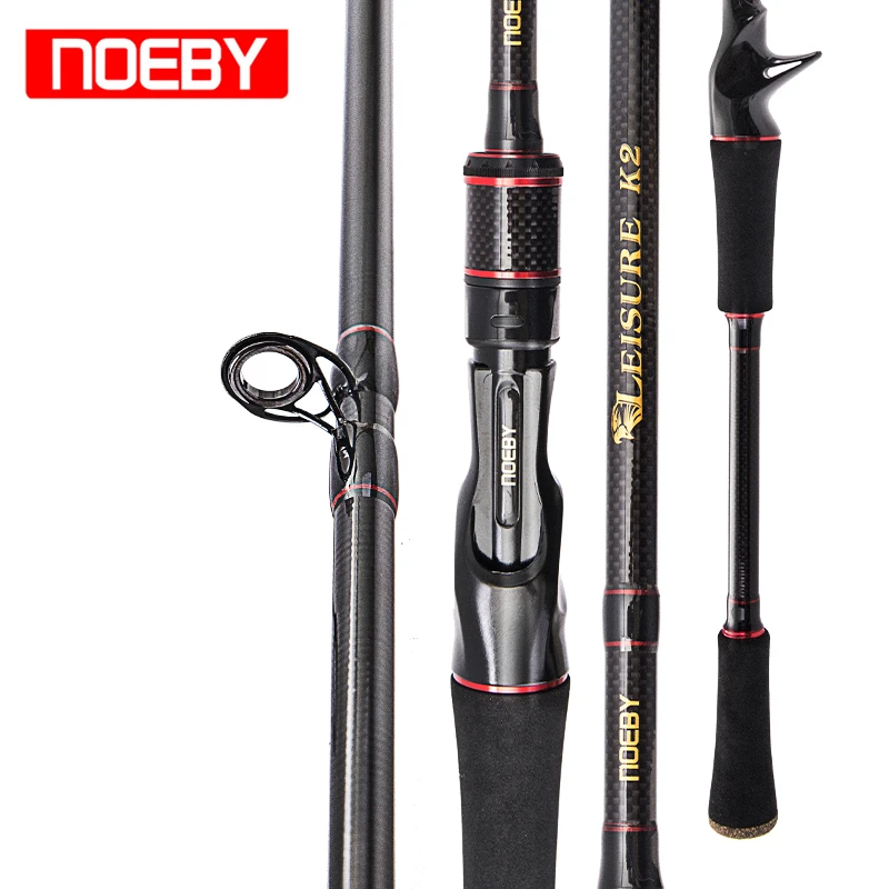 NOEBY K2 1,98 м 2,13 м 2,44 м 2 наконечника для литья или спиннинга Удочка 2 секции m/ML m/MH power Rod Приманка Вес 7-35 г удочка