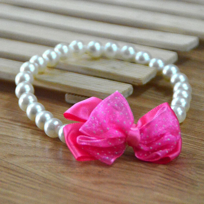 40 шт. товары для домашних животных Модный жемчужный галстук собак Свадебные