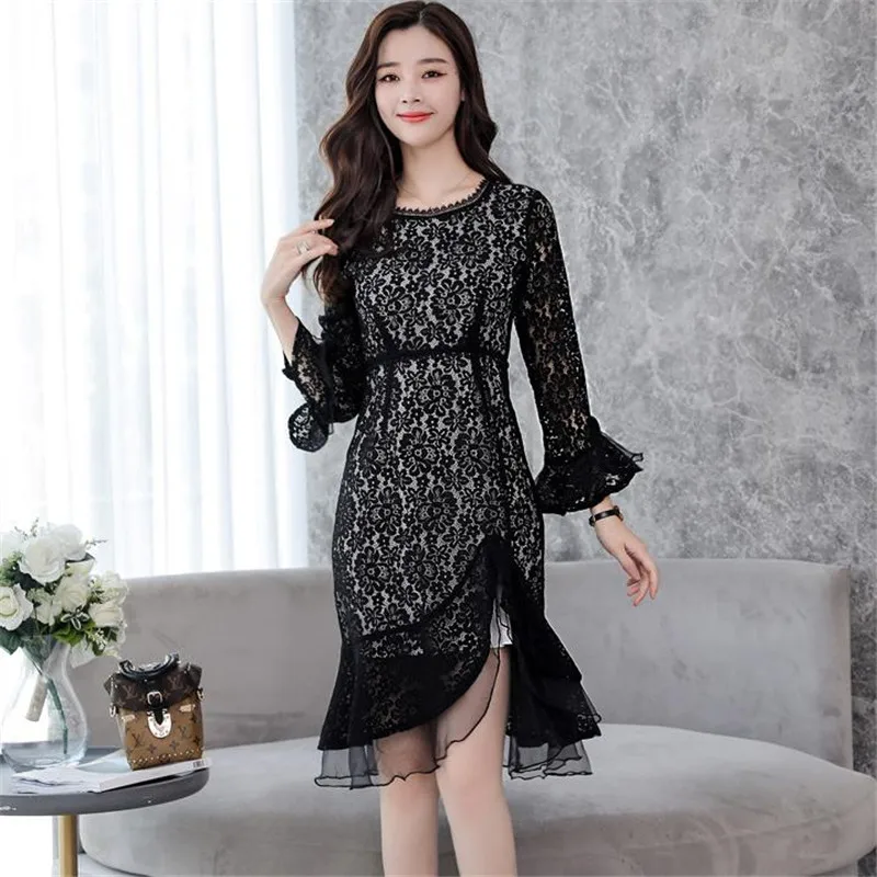 Высокое качество женское кружевное платье Vestidos новинка весны 2018 розовое черное