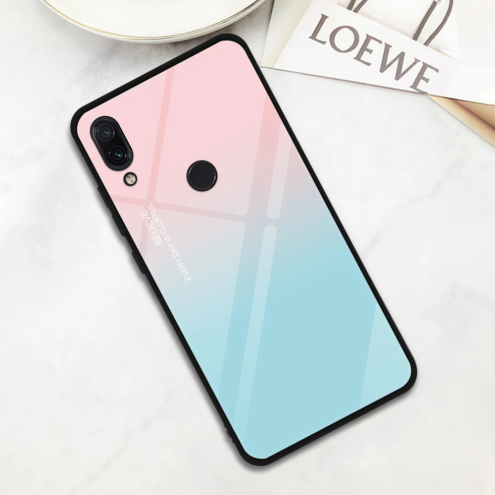 07 Чехол из закаленного стекла для Xiaomi Mi 9 8 A2 Lite Redmi K20 Note 5 6 7 Pro Note7 Pro, задняя крышка, чехол для телефона Redmi 7 6 5 Plus - Цвет: 07