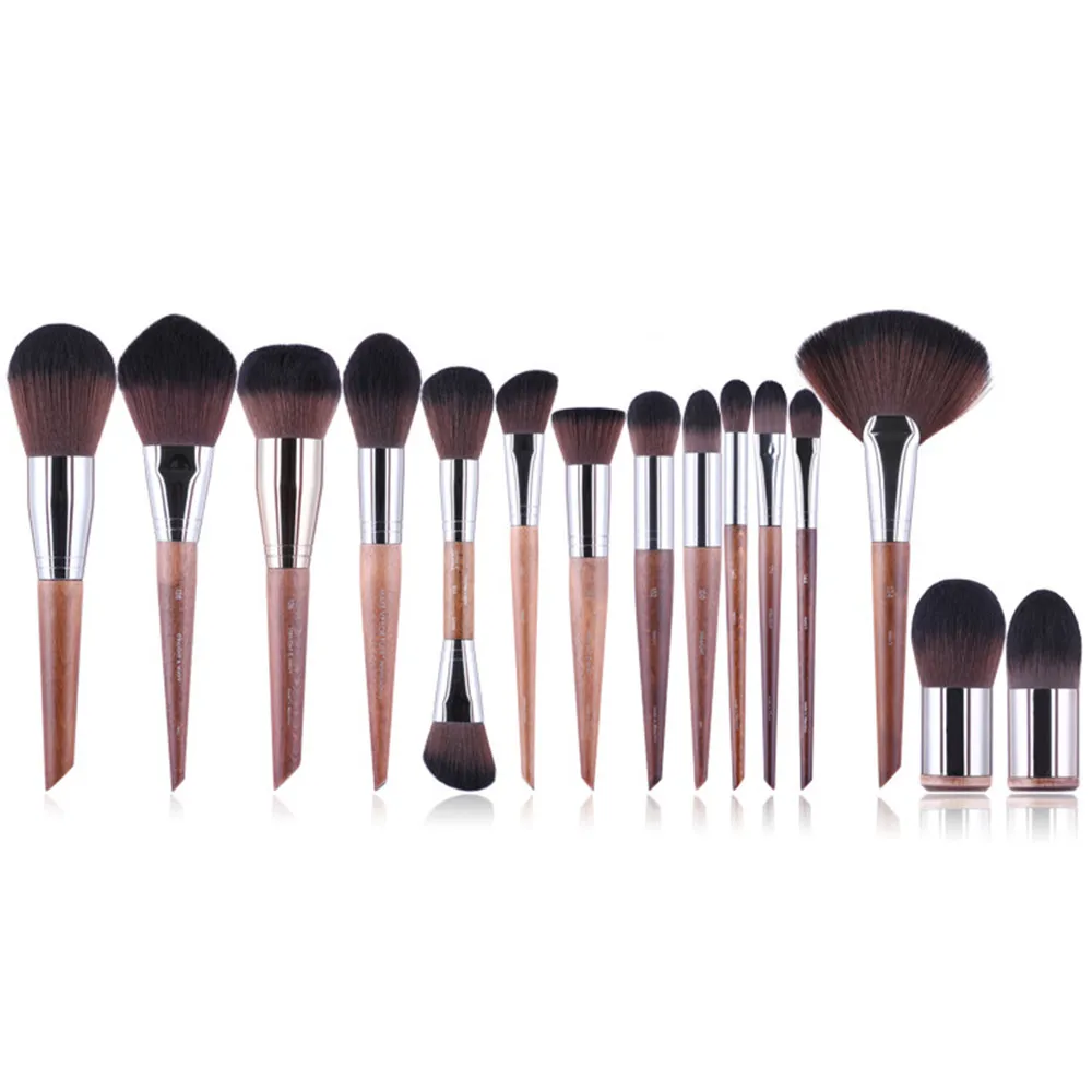 MUFE-SERIES 38-Brushes Complete Brush Set - Wooden Handle Soft Synthetic Hair Professional Beauty Makeup Brushes Kit Tools | Красота и