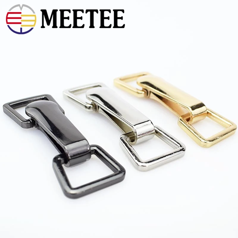 5 компл./10 комплектов Meetee 18*73 см металлические кнопки одежды крюк пряжки пояс для одежды украшения DIY швейная одежда пуховое пальто Пряжка поставка