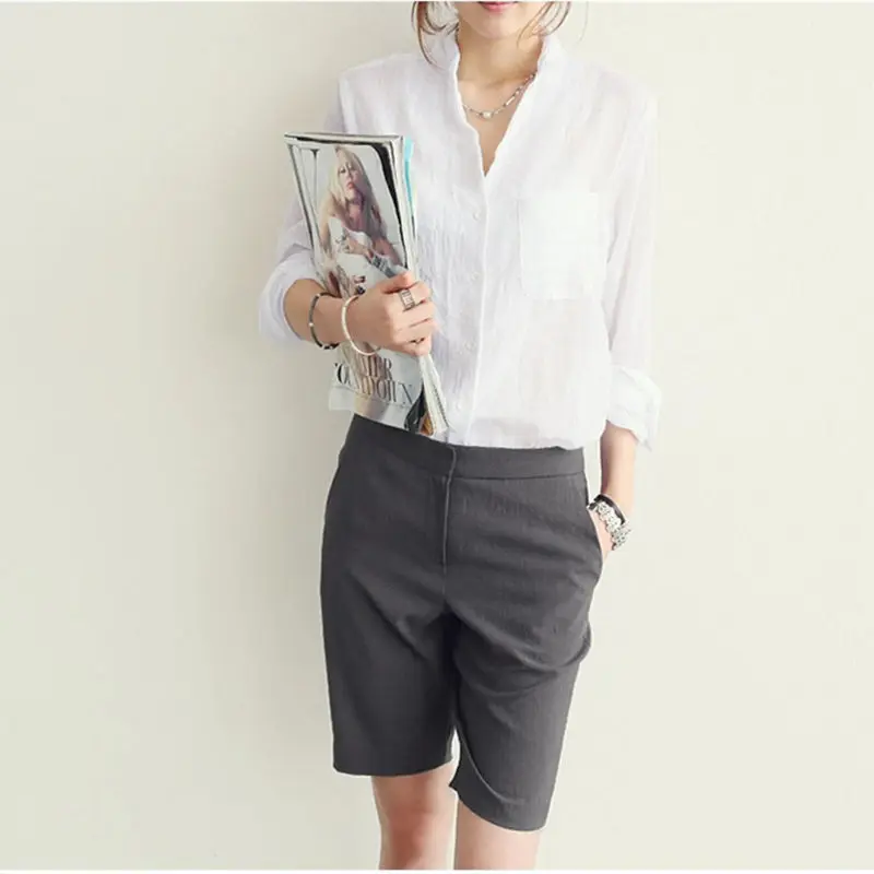 Новинка 2020 женская одежда женские топы модные блузки льняная блузка с длинным