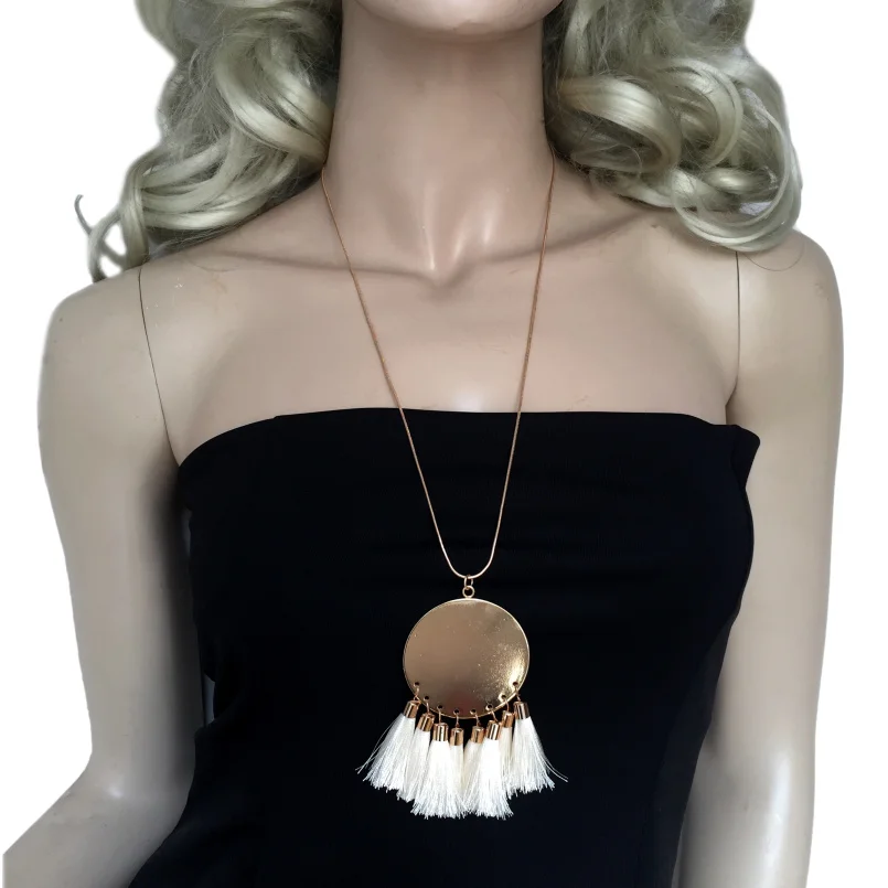 Богемные ювелирные изделия MANILAI длинная медная цепь золотистый цвет