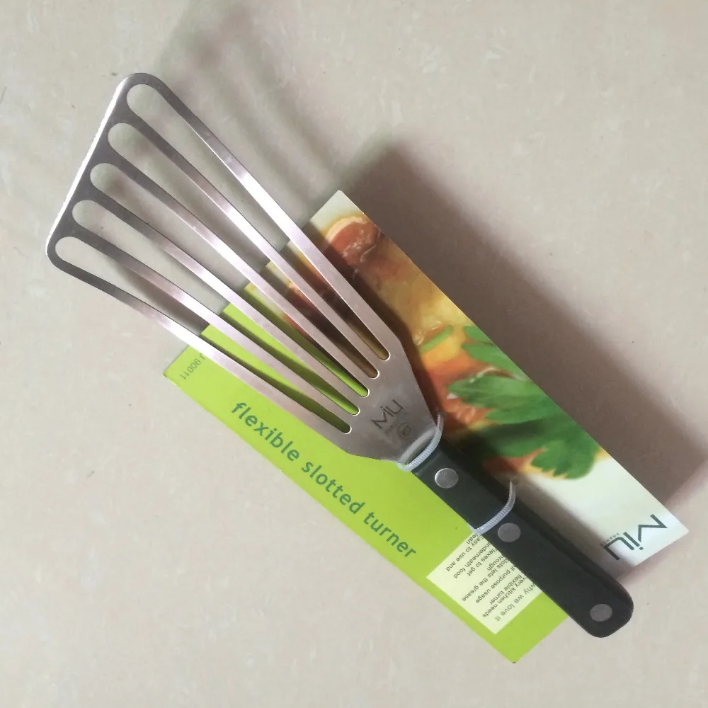 Новинка тонкий гибкий шлицевой Тернер из нержавеющей стали 11 дюймов с лезвием