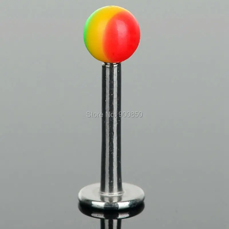 Шарик шип из нержавеющей стали и акрила для пирсинга губ ювелирное изделие