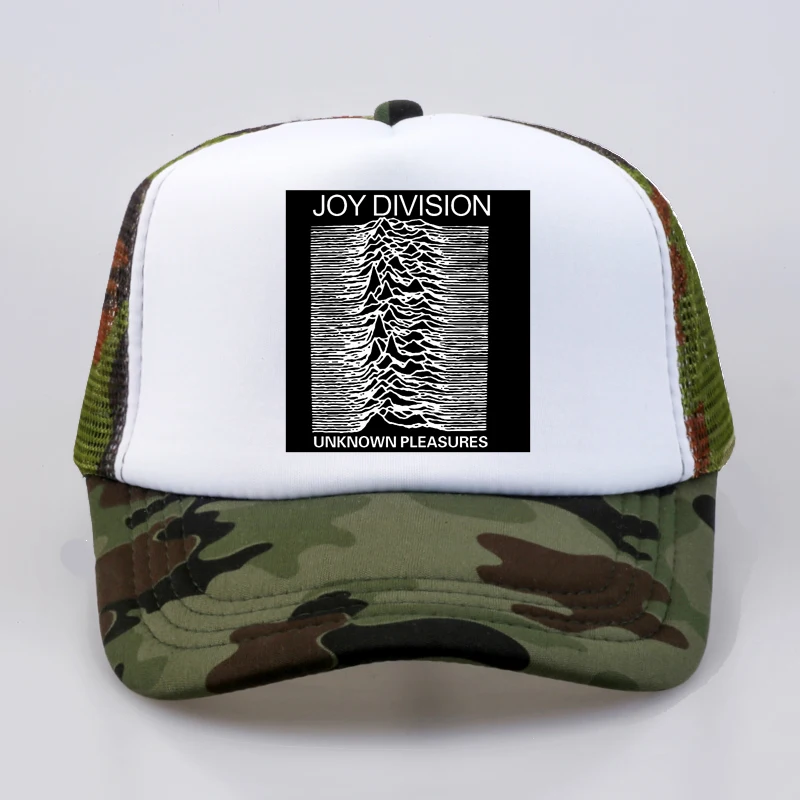 Камуфляж Летняя мужская и женская бейсбольная кепка Joy Division неизвестная прогулочная шляпа панка рок хипстер уличная бейсбольная кепка с сеткой - Цвет: Камуфляж
