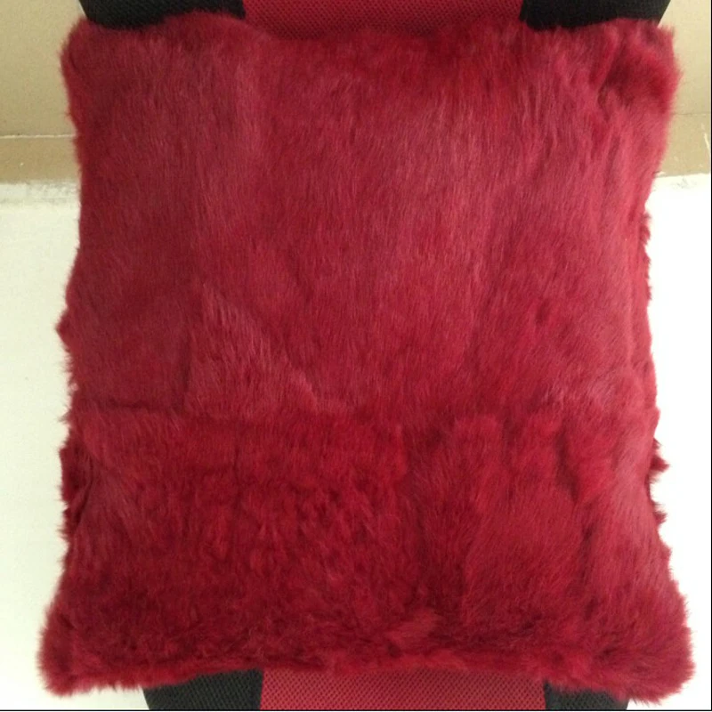 Из натурального кроличьего меха Наволочка на подушку диван с натуральным мехом