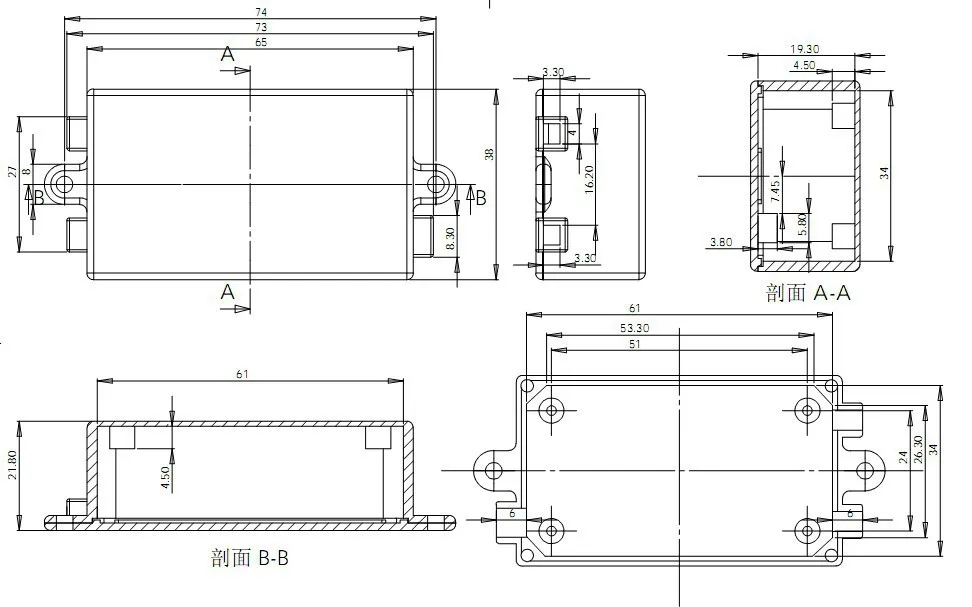 Пластиковый распределительный ящик szomk пластиковый корпус для настенного