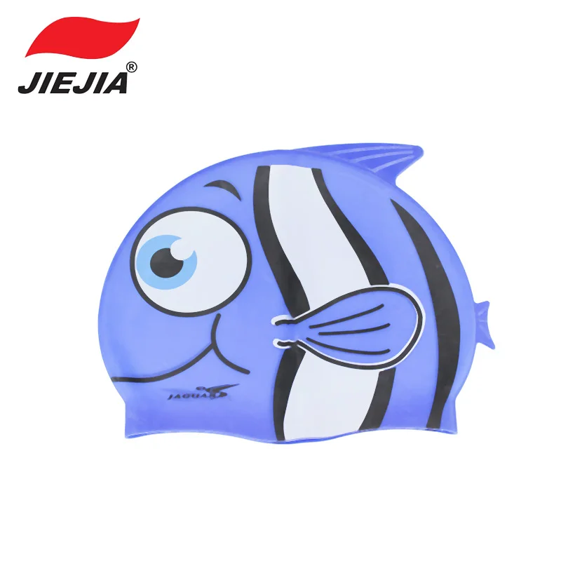 JIEJIA Мультфильм силикагель ткань шапочка для плавания s для детей водные виды спорта детская шапочка колпачок для бассейна Эластичность защита ушей