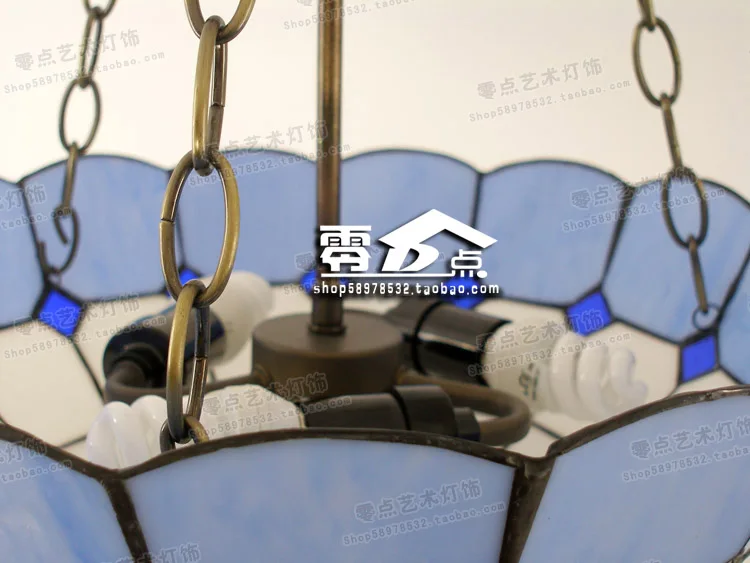 Винтажные подвесные светильники Tiffany в стиле ретро стеклянный абажур E27 110V 220V для