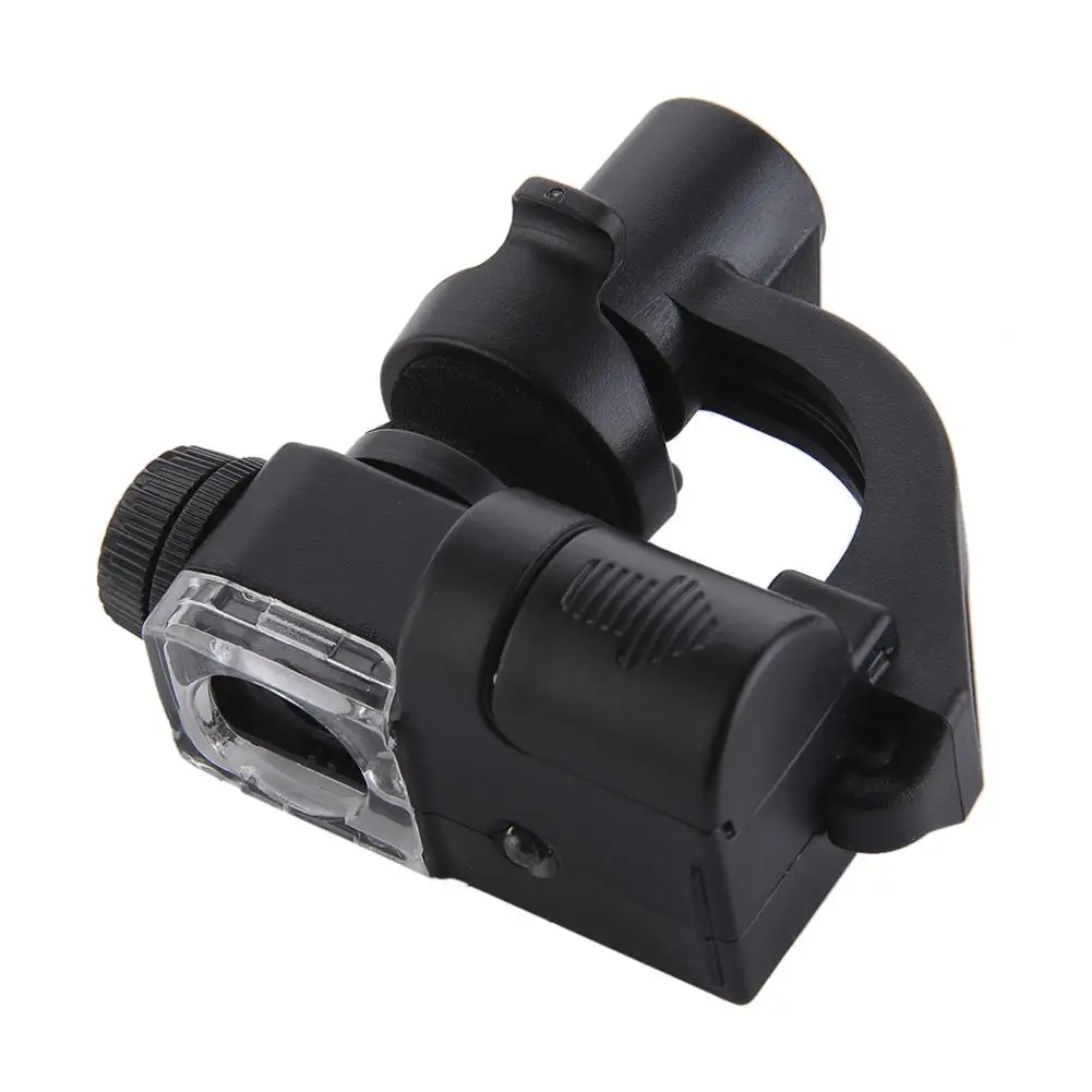 

new 90X Macro Lens Mobile Phone Microscope Magnifying Glass LED Tools Magnification With Camera Clip Optical Zoom Magnifier