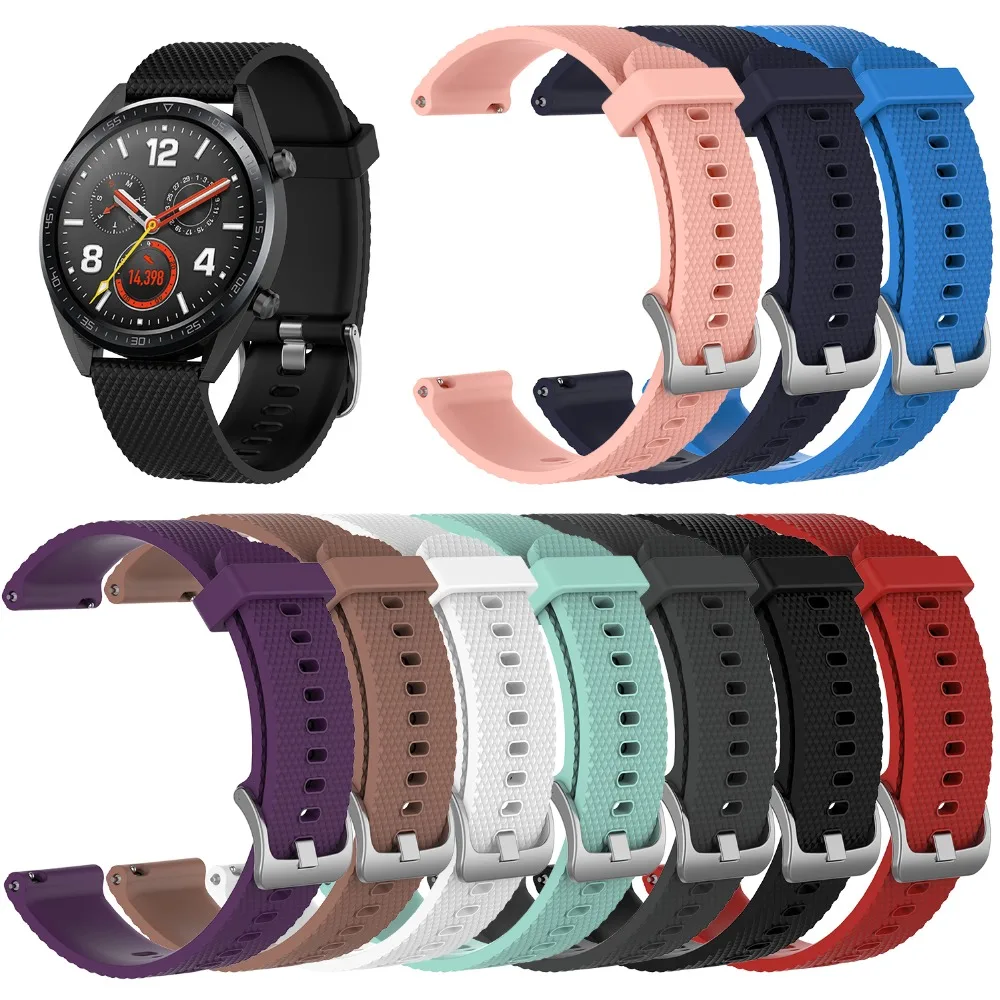 Ремешок силиконовый для часов Samsung Galaxy Watch 46 мм сменный спортивный браслет Huami Amazfit