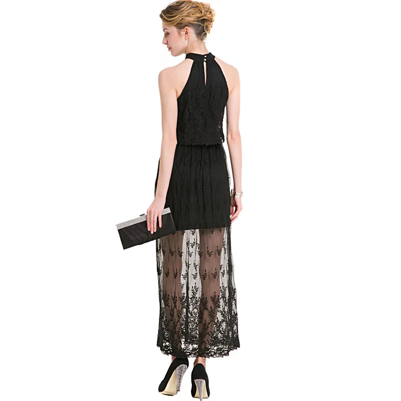 Для женщин Летняя Новинка 2017 г. Вышивка тонкий Кружево платье Повседневное