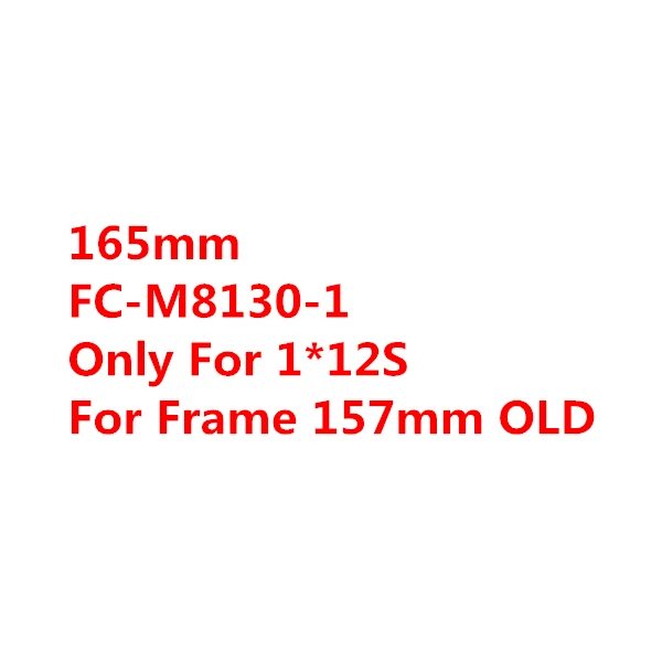 165mm FC-M8130-1 SHIMANO XT 12S M8100 12 Скоростей диаметра окружности болтов(FC-M8100-1 FC-M8120-1 FC-M8130-1 M8120 BOOST Передняя звездочка цепной передачи - Цвет: 165mm FC-M8130-1