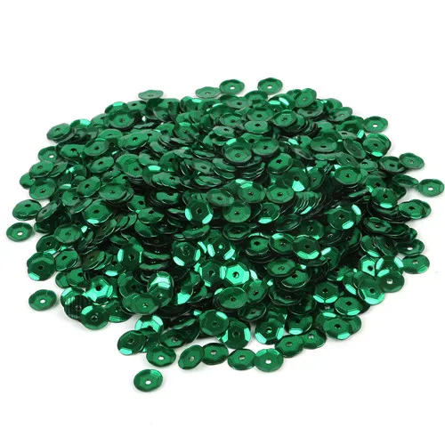 dark green Новая мода Красочные 20 г/лот(около 1200 шт) 6 мм хлопья Радуга ПВХ чашки блесток для дома и свадьбы конфетти украшения - Цвет: dark green