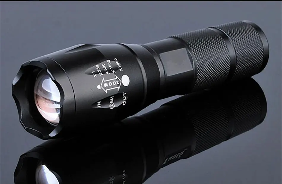 1800LM алюминиевый водонепроницаемый Zoomable CREE XM-L T6 светодиодный светильник-вспышка SOS светодиодный фонарь светильник 18650 перезаряжаемый аккумулятор AAA Chenglnn