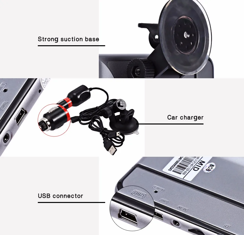 7 дюймов автомобиль Android Видеорегистраторы для автомобилей HD Камера видео