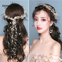 elegance round pearl handmade wedding bridal hairband headband pearl headpiece accessories hair jewelry