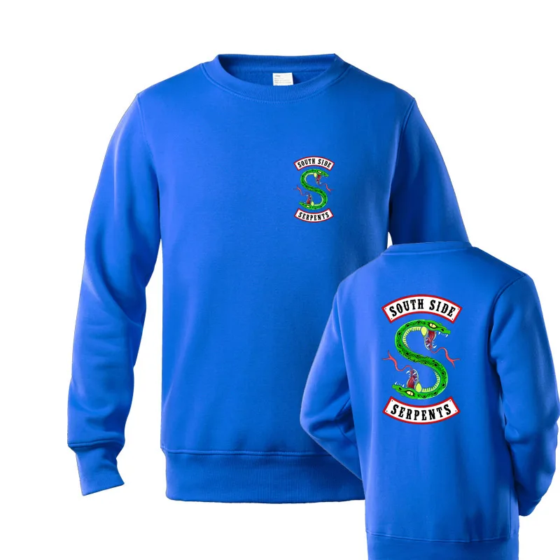 blue Southside Serpents Толстовка ривердейл джагхед Злодеи забавные ТВ Мужская Толстовка Топ Мода Пот Homme толстовки для мужчин - Цвет: blue