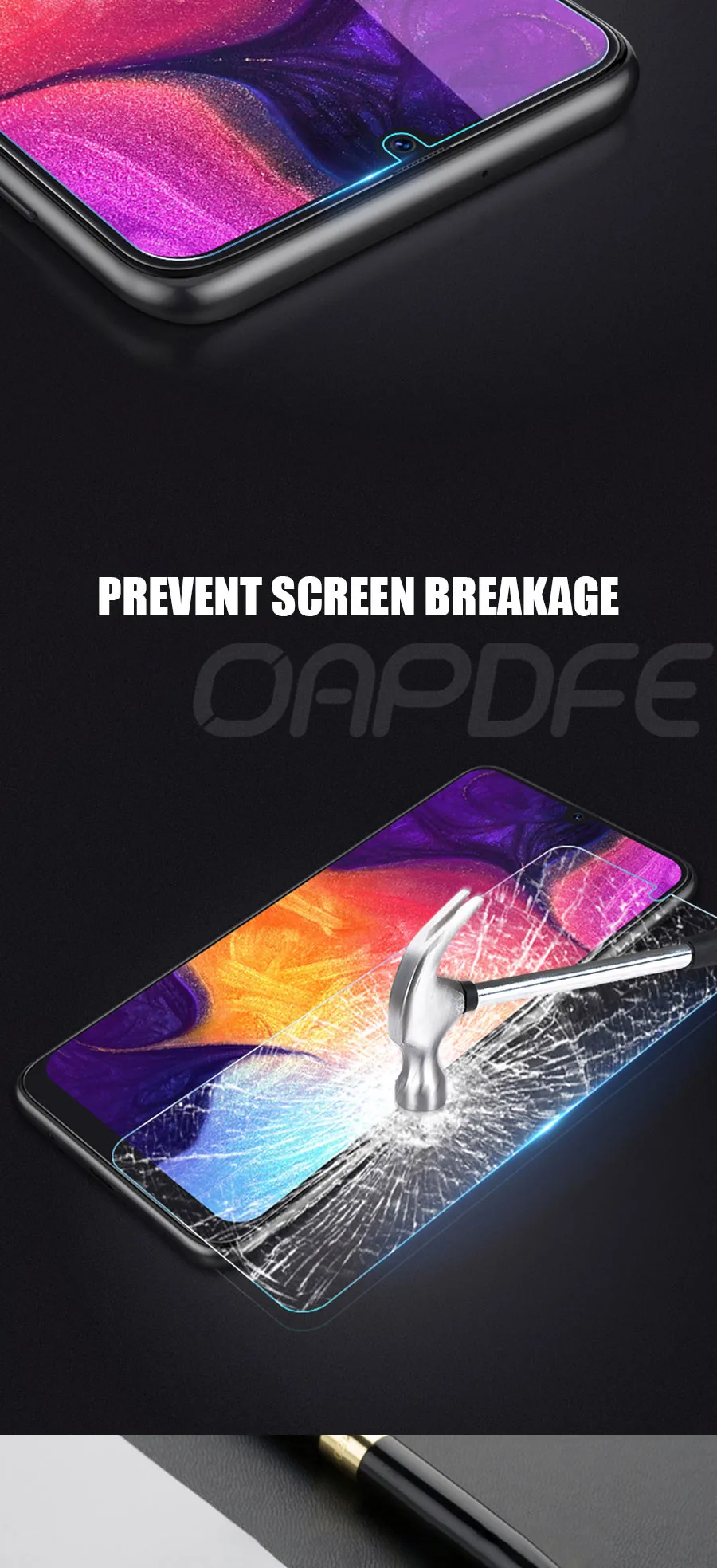 С уровнем твердости 9H закаленное Стекло для samsung Galaxy A90 A80 A70 A60 A50 A40 A30 A20 A10 M30 M20 M10 Экран Защитная Стекло пленка