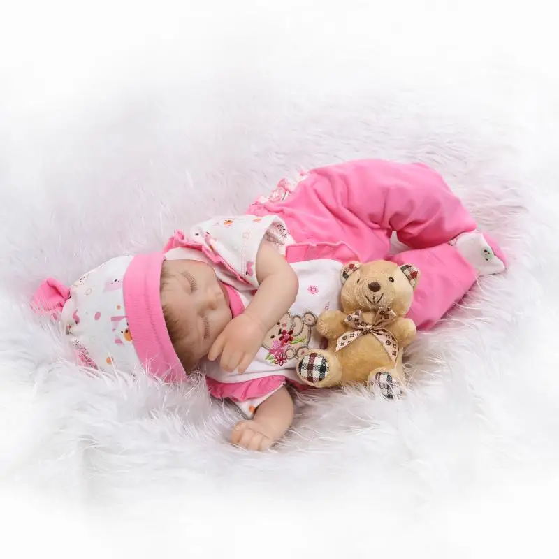 16 дюймов 40 см Reborn Baby Dolls силиконовые Младенцы Дети реалистичный сон Playmate подарок
