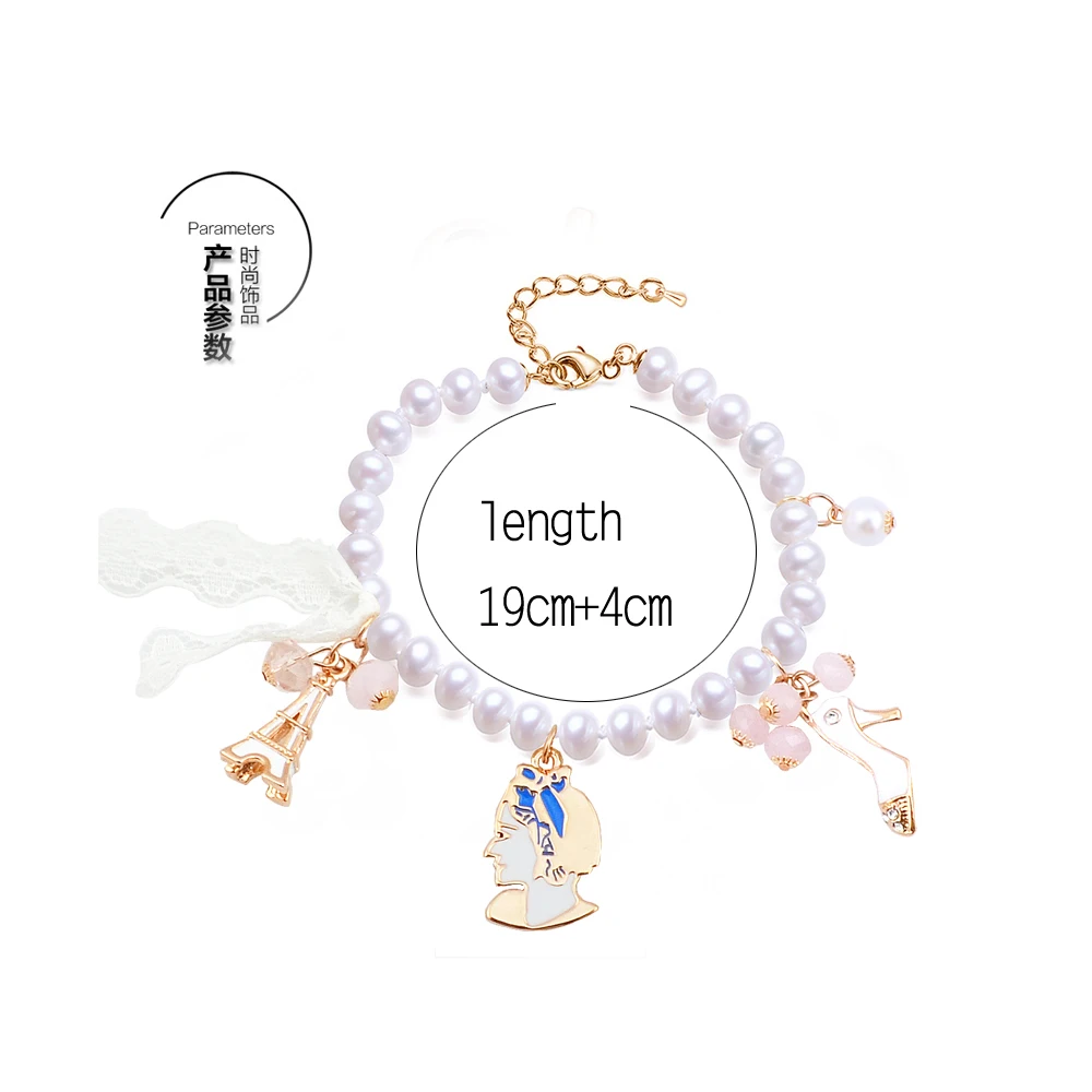 W185 Pearl Charm Bead Bracelet Women Gold Color Jewelry Wholesale 2017 New Designs Mother's Day Gift | Украшения и аксессуары
