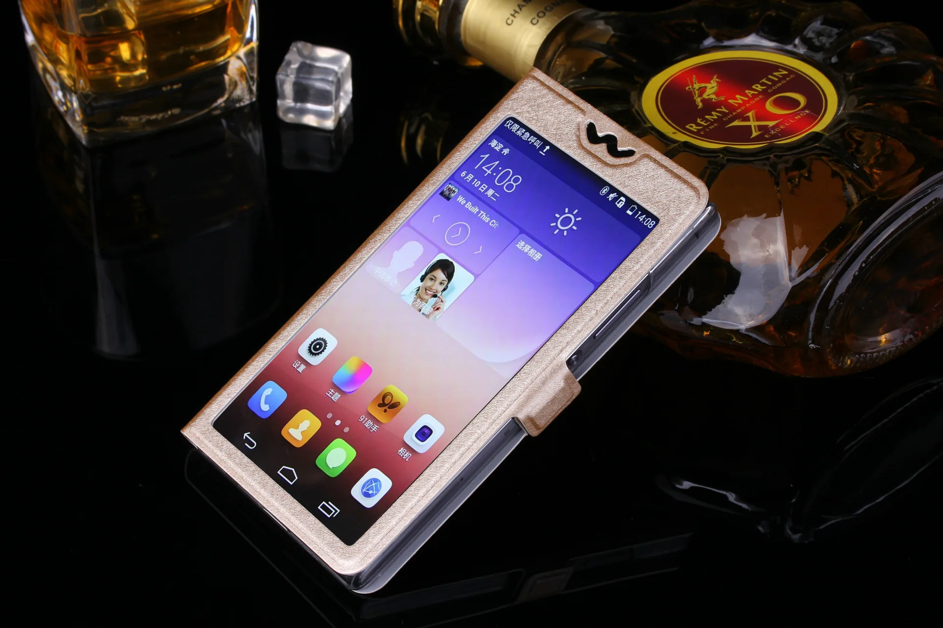 Полный вид окна из искусственной кожи Стенд чехол для телефона Philips S326 S327 X598 X596 S318 роскошный флип-чехол Philips Xenium X588 CTX588
