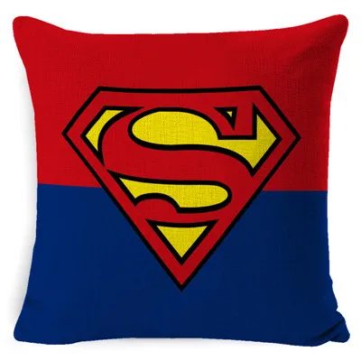 Серебристый Чехол для подушки Super Heros, чехол для подушки с Суперменом, человеком-пауком, железом, американским CP Flash, украшение для дома, Клубное кресло, чехол для подушки - Цвет: Серебристый
