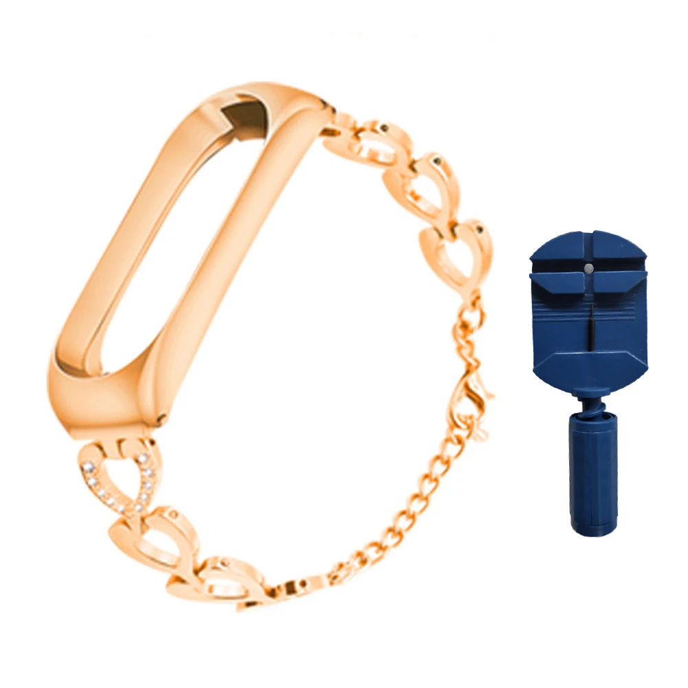 Сменный Браслет из металлического сплава цинка для Xiaomi Rice Band 3, Смарт-часы с метровым ремешком Miband 3NFC