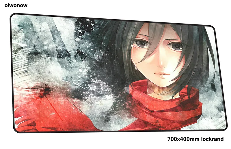 Size 700x400x3mm Коврик для мыши attack on titan 700x400x3 мм с массовым рисунком, игровой коврик для мыши, игровой коврик, милый игровой компьютерный стол, коврик для мыши, коврики для игровой клавиатуры - Цвет: Size 700x400x3mm