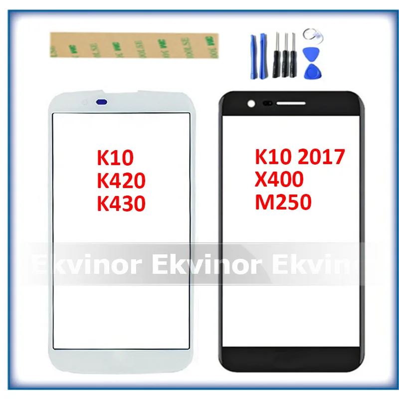 Переднее стекло для LG K10 LTE K420N K430 K430DS F670 2017 X400 M250N сенсорный экран дигитайзер ЖК