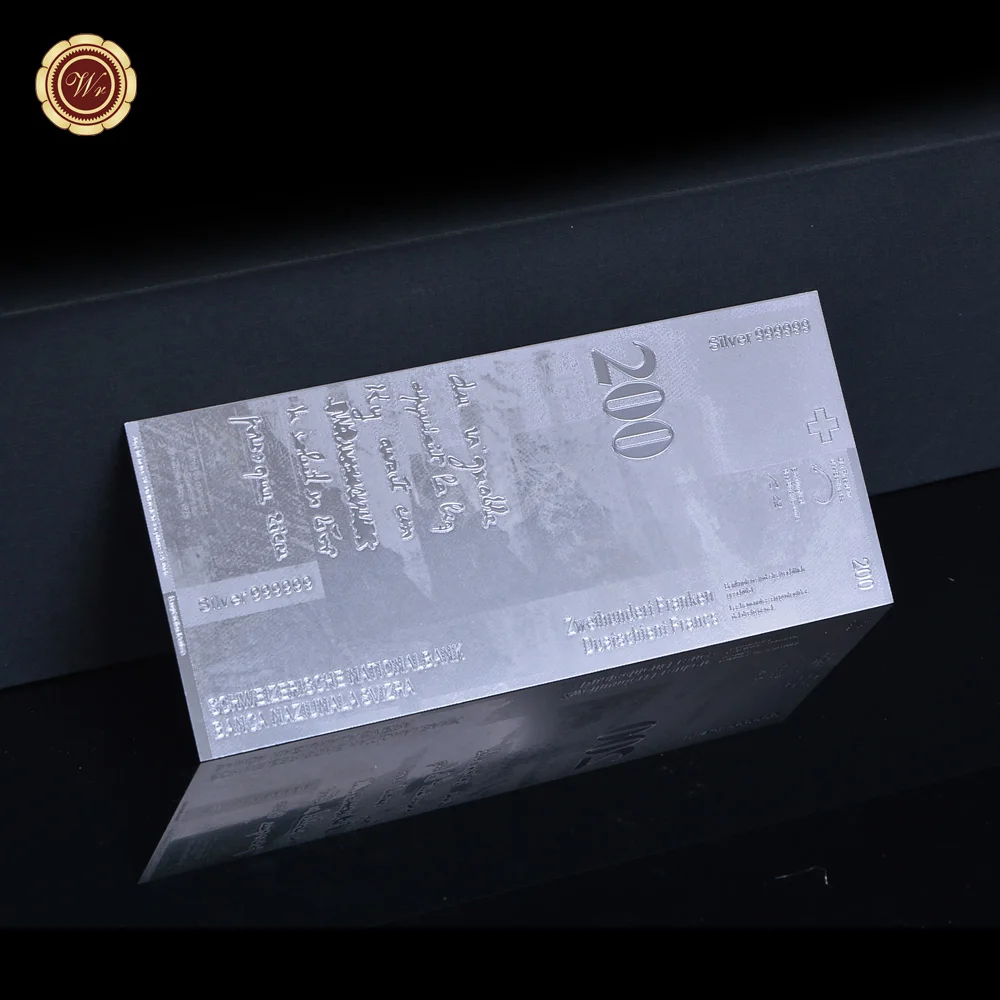 Посеребренная банкнота Горячая продажа 200 швейцарские серебряные банкноты для