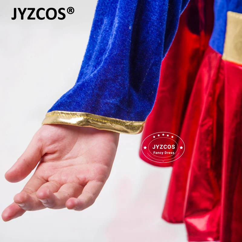 JYZCOS детские маскарадные костюмы для девочек супердевушки костюм Одежда