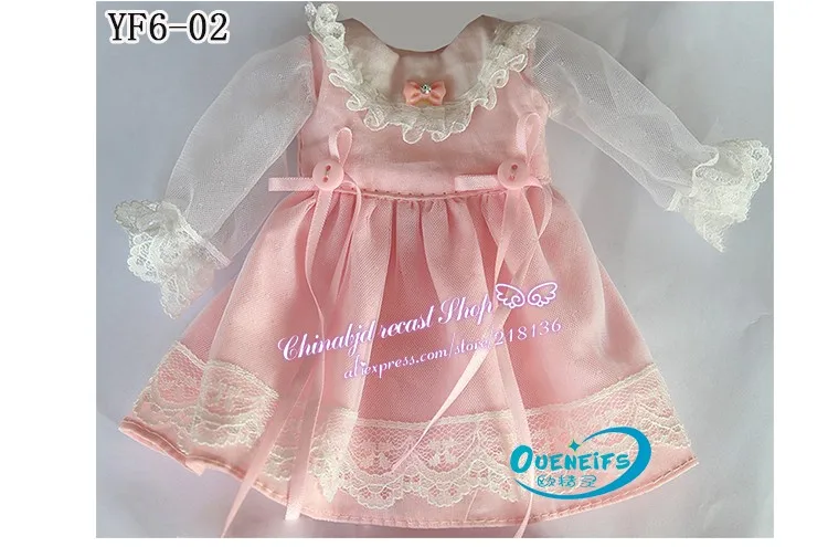 BJD SD Кукла Одежда 1/6 платье принцессы Стиль Kawaii для лат Littlefee Linachouchou тела YF6-01/02/15/20 аксессуары для куклы