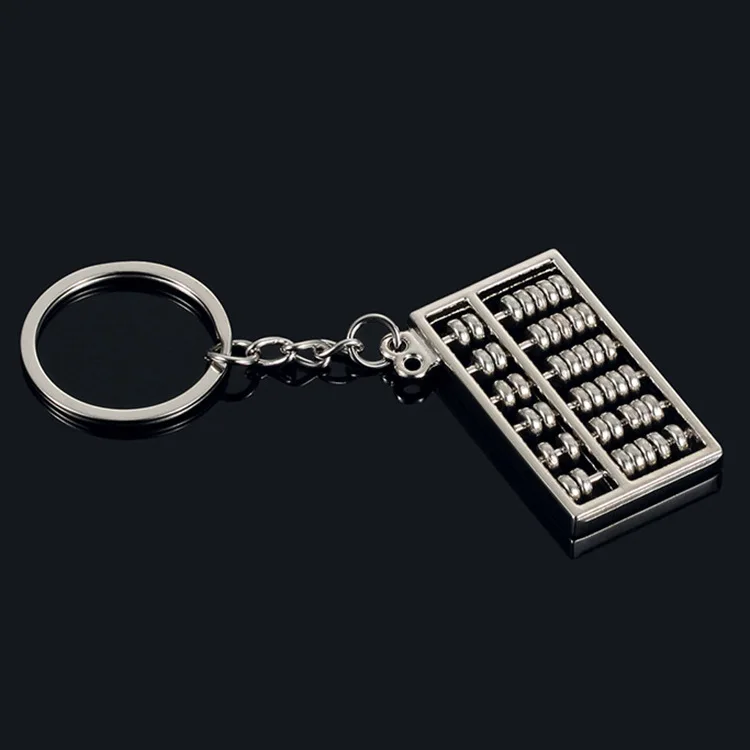 Indusleaves Chinese Style Gold Silver Abacus Metal Key Chain Advertising Waist Hanging Keyring Keychain Pendant | Украшения и