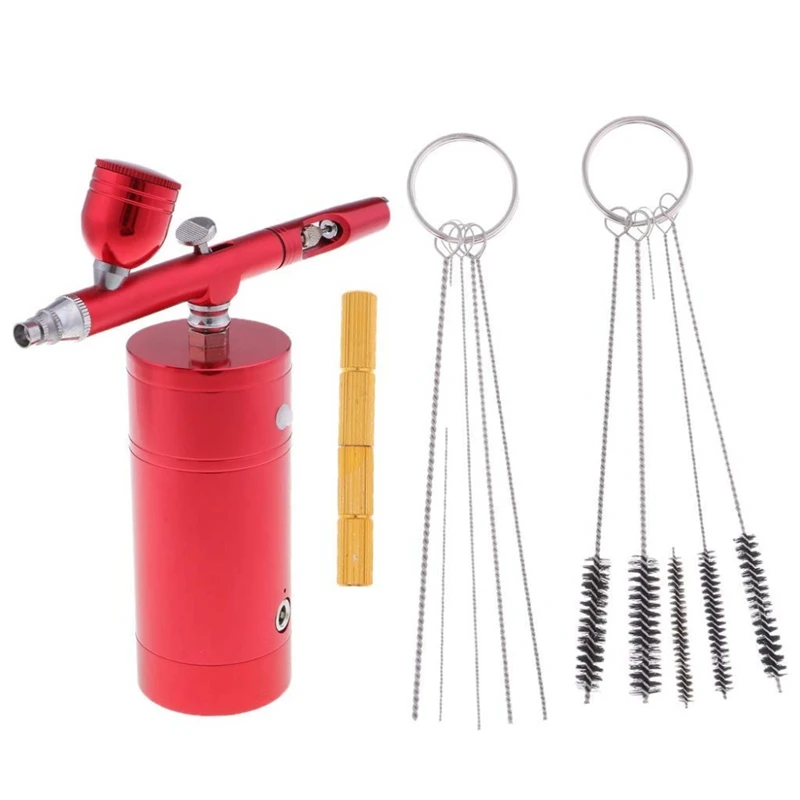 Комплект аэрографа двойного действия Компрессорная воздушная щетка с 11 шт.