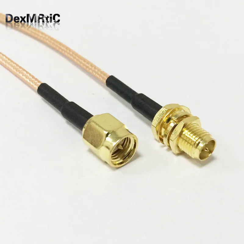 RF RP-SMA женский с штекерным переключателем SMA штекер Соединительный кабель RG316 15 см
