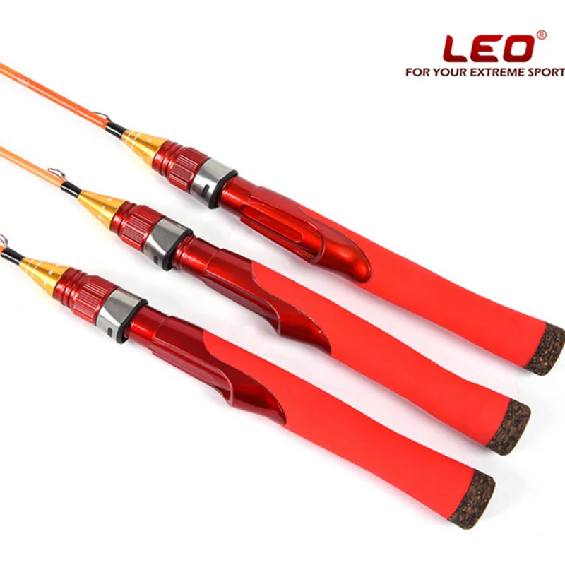 LEO Новая легкая Удочка 70 см 80 100 2 секции зимняя удочка для подледной рыбалки