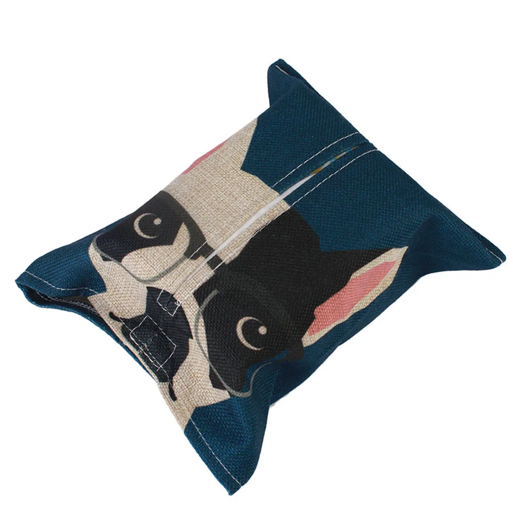 Внутренний автомобильный мультяшный Хлопковый мешок коробка для салфеток