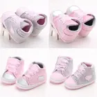 Обувь для новорожденных девочек, милая хлопковая обувь для новорожденных, противоскользящая обувь с мягкой подошвой