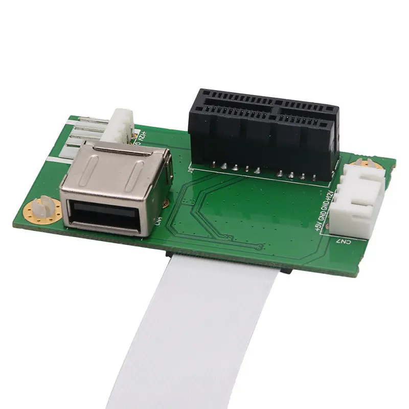 Мини PCI-E к PCI-E Express 1X удлинитель адаптер с USB Riser Card