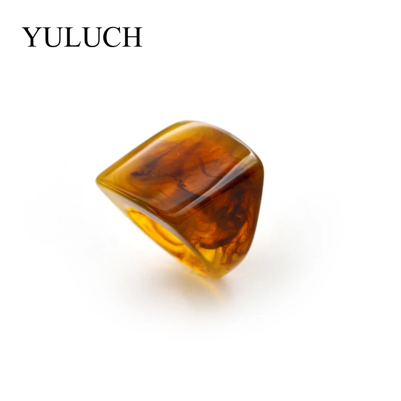 YULUCH, натуральный камень, кольца, красивое зерно, для женщин и мужчин, кольца из дерева, модные украшения для свадьбы, вечерние, уникальный дизайн