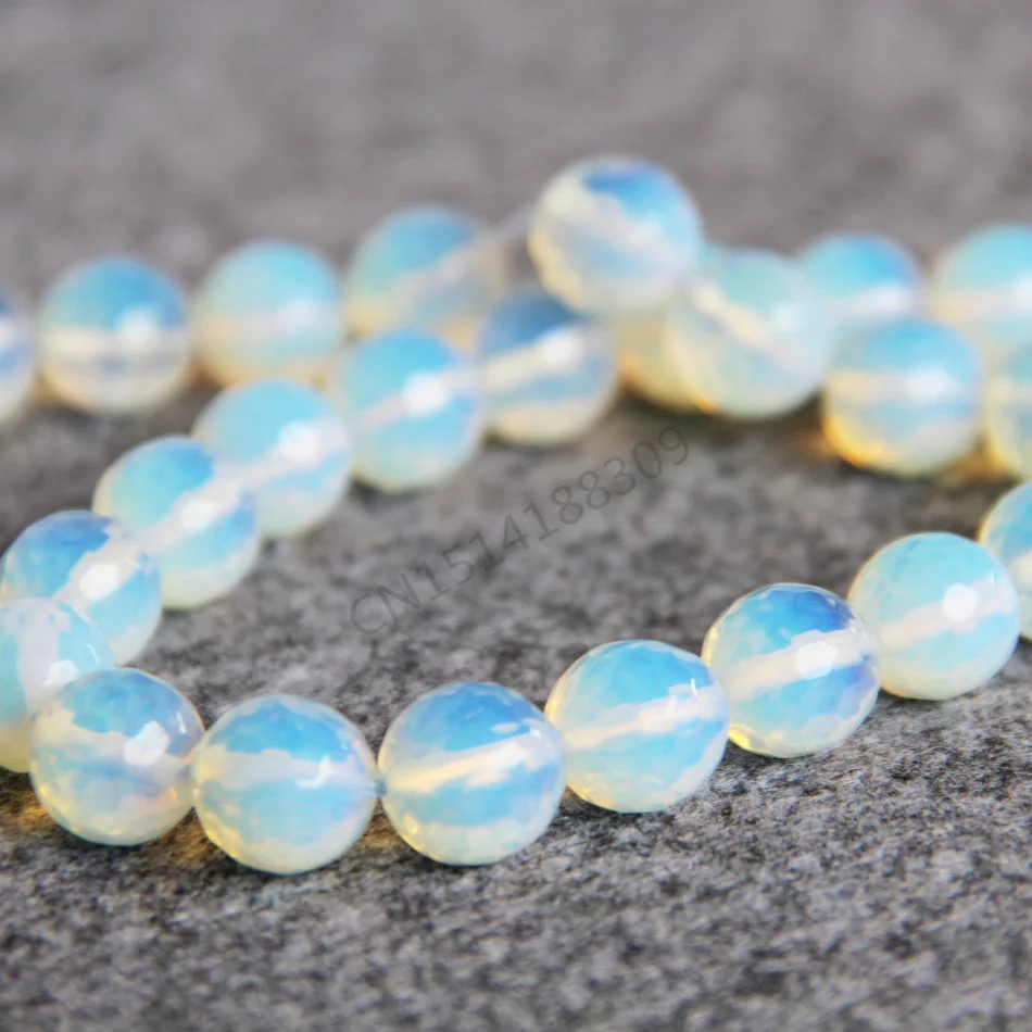 Модные ювелирные изделия 14 мм искусственный камень граненый опал прозрачные