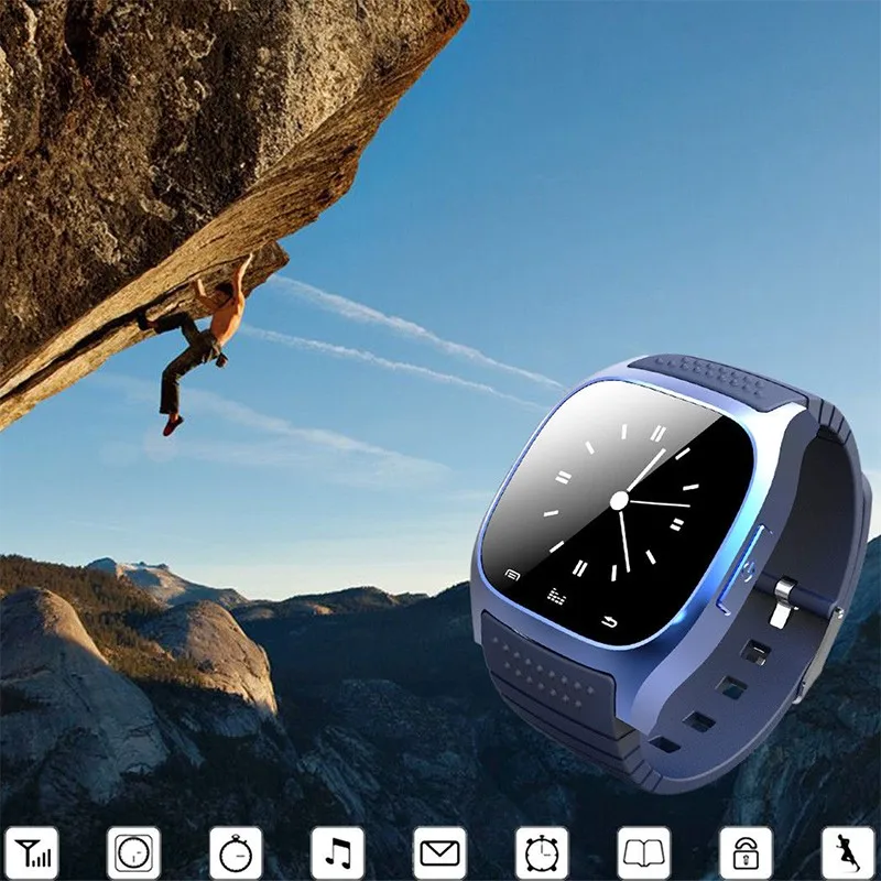 Смарт часы YourTribe с Bluetooth водонепроницаемые M26 музыкальный шагомер фитнес трекер