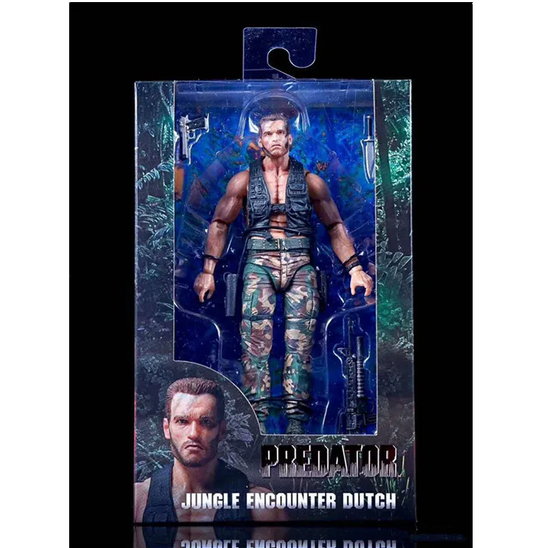 7 стилей NECA Aliens против Predator Серия Jungle Hunter без маски Demon Patrol Dutch великий игрушечный действующий персонаж DZ2442.