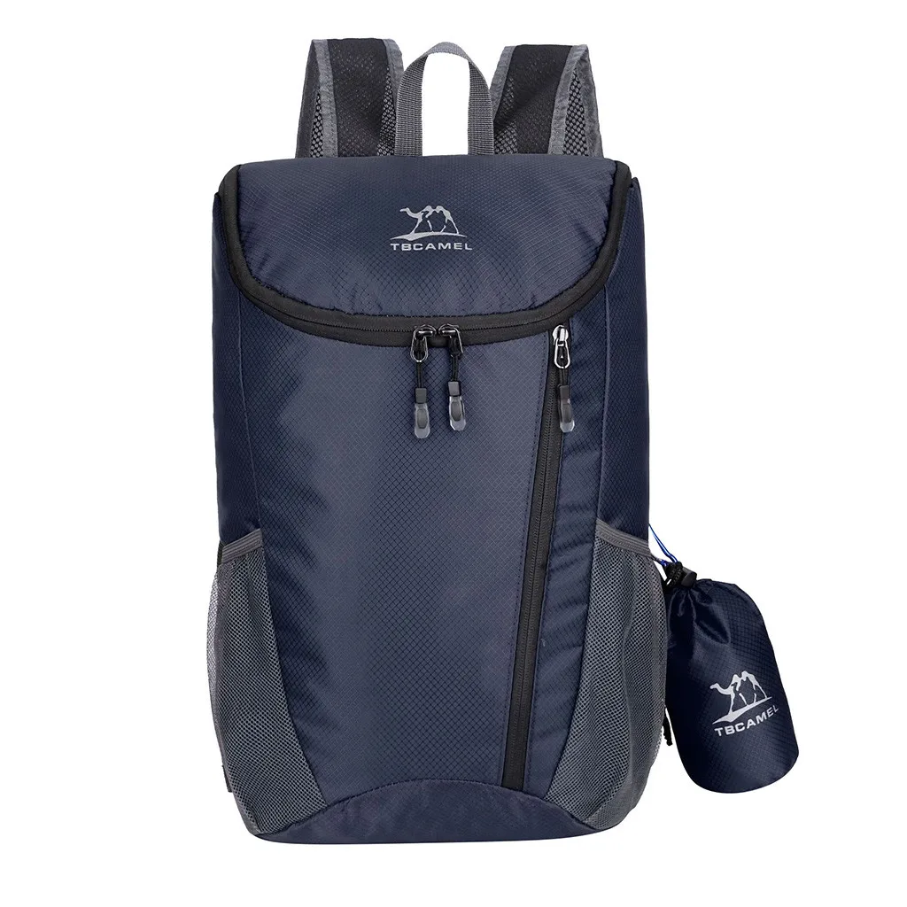 Dark Blue OCARDIAN легкий нейлоновый складной рюкзак Водонепроницаемый рюкзак складная сумка портативный пакет для женщин мужчин Путешествия Черный Рюкзак - Цвет: Dark Blue